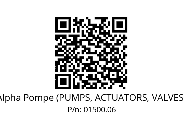   Alpha Pompe (PUMPS, ACTUATORS, VALVES) 01500.06