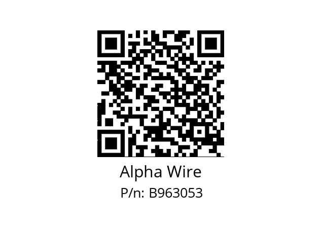   Alpha Wire B963053