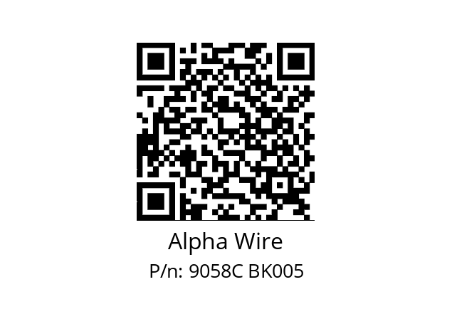   Alpha Wire 9058C BK005