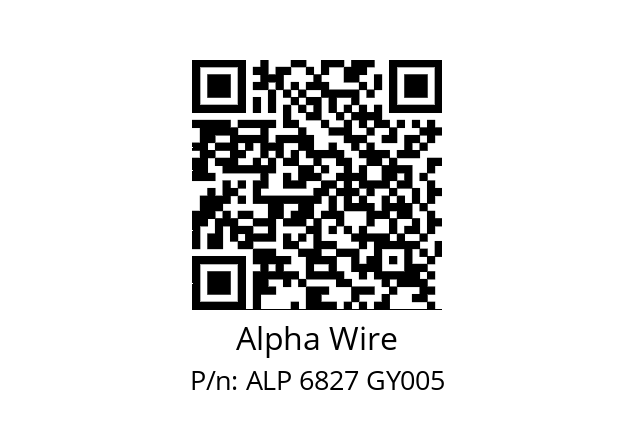   Alpha Wire ALP 6827 GY005