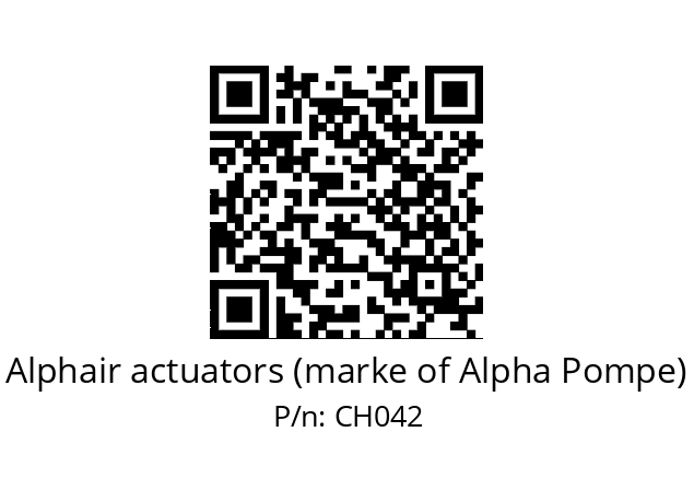   Alphair actuators (marke of Alpha Pompe) CH042