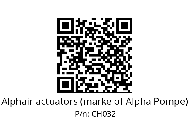   Alphair actuators (marke of Alpha Pompe) CH032