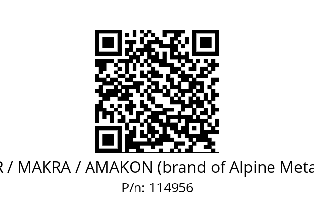   KNORR / MAKRA / AMAKON (brand of Alpine Metal Tech) 114956