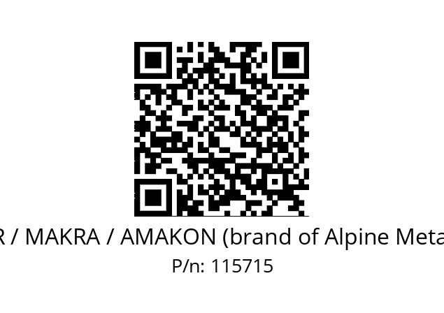   KNORR / MAKRA / AMAKON (brand of Alpine Metal Tech) 115715