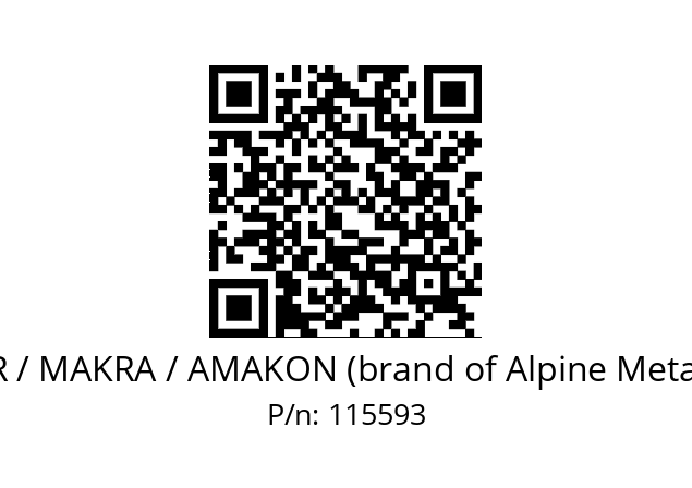   KNORR / MAKRA / AMAKON (brand of Alpine Metal Tech) 115593