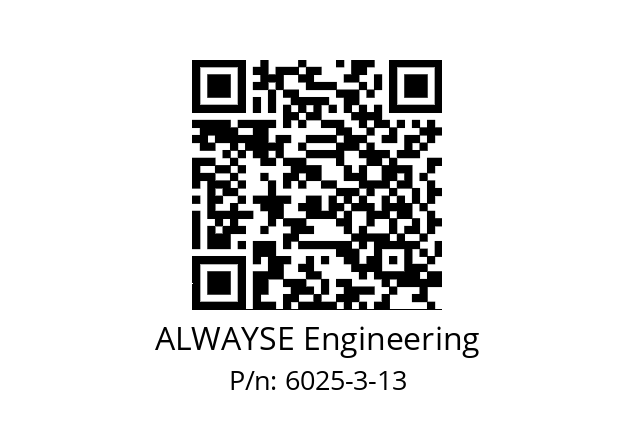   ALWAYSE Engineering 6025-3-13