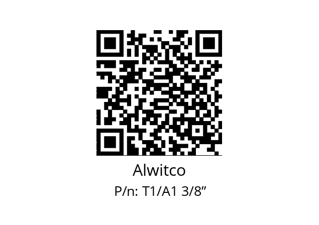   Alwitco T1/A1 3/8”