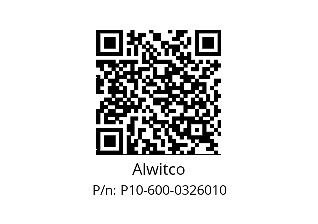   Alwitco P10-600-0326010