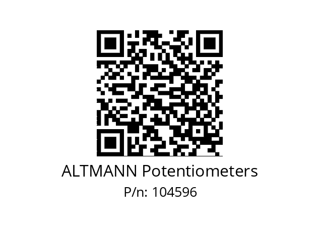   ALTMANN Potentiometers 104596