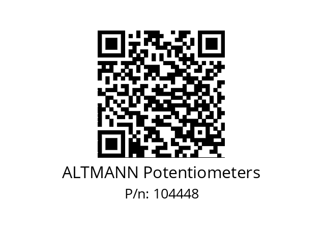   ALTMANN Potentiometers 104448