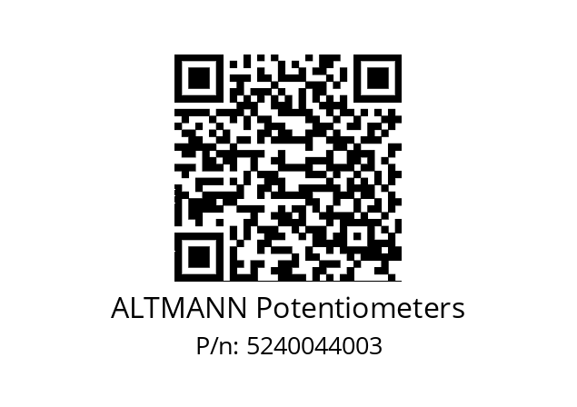   ALTMANN Potentiometers 5240044003