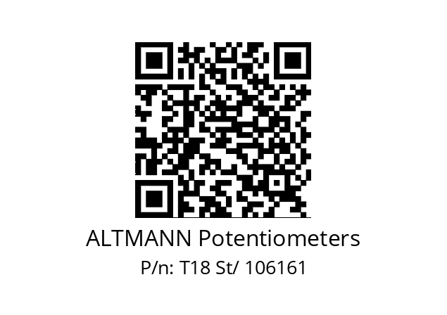   ALTMANN Potentiometers T18 St/ 106161