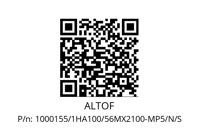   ALTOF 1000155/1HA100/56MX2100-MP5/N/S