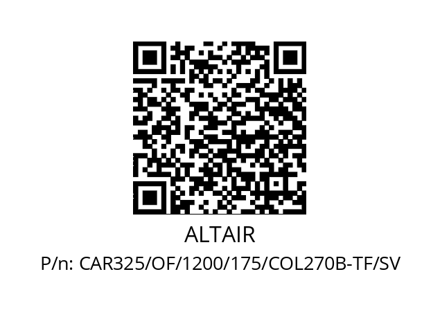   ALTAIR CAR325/OF/1200/175/COL270B-TF/SV