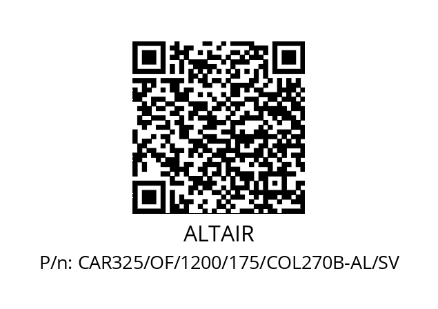   ALTAIR CAR325/OF/1200/175/COL270B-AL/SV