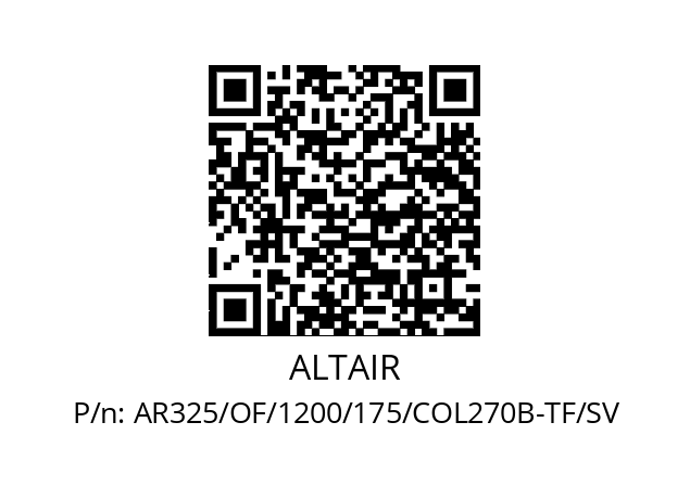   ALTAIR AR325/OF/1200/175/COL270B-TF/SV