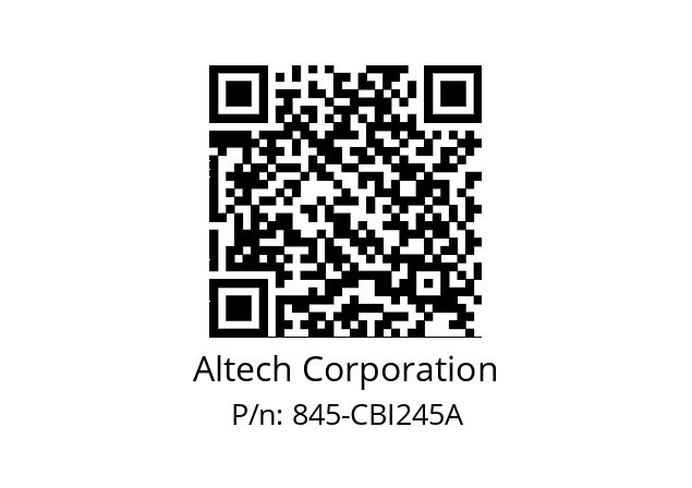   Altech Corporation 845-CBI245A