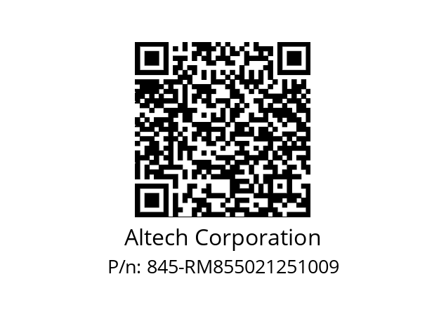   Altech Corporation 845-RM855021251009