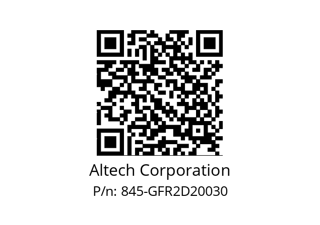   Altech Corporation 845-GFR2D20030