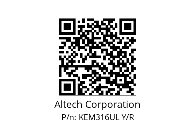   Altech Corporation KEM316UL Y/R