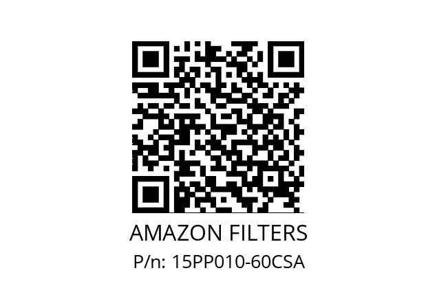   AMAZON FILTERS 15PP010-60CSA