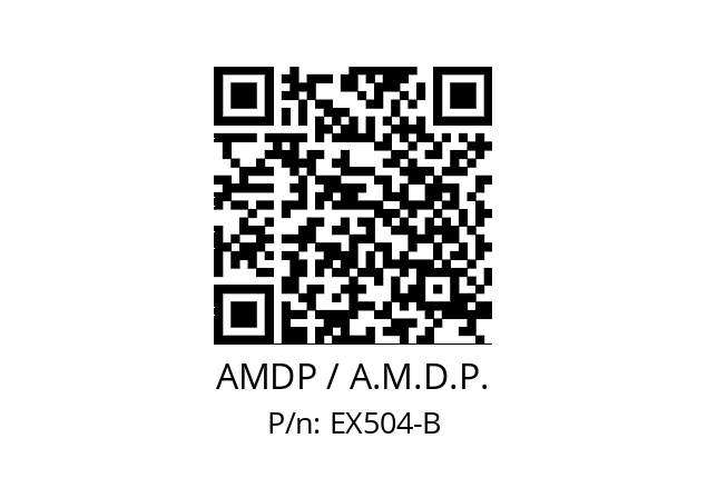   AMDP / A.M.D.P. EX504-B