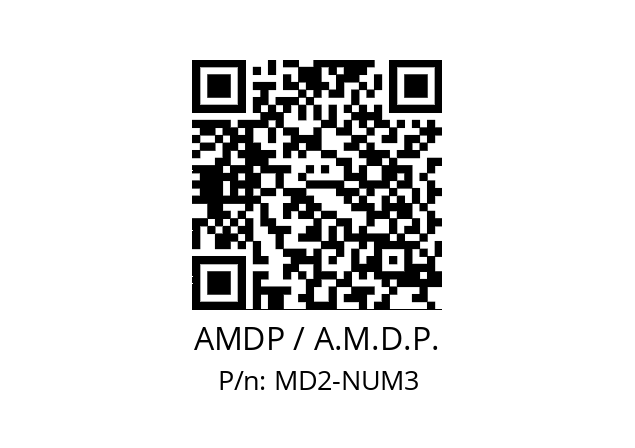   AMDP / A.M.D.P. MD2-NUM3