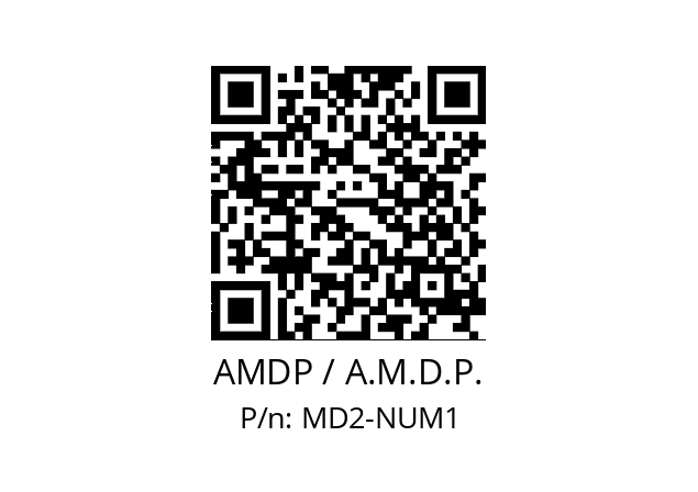   AMDP / A.M.D.P. MD2-NUM1