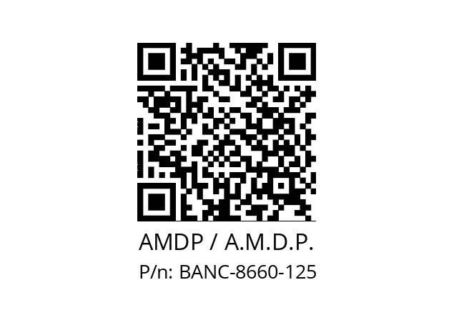   AMDP / A.M.D.P. BANC-8660-125