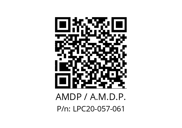   AMDP / A.M.D.P. LPC20-057-061