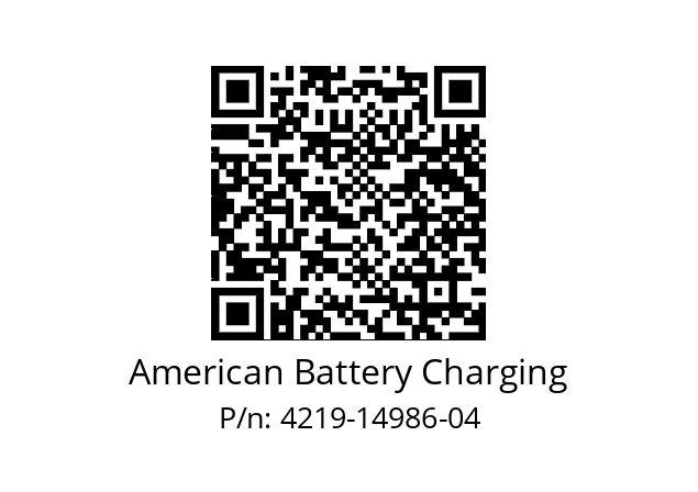   American Battery Charging 4219-14986-04