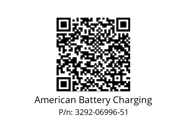   American Battery Charging 3292-06996-51