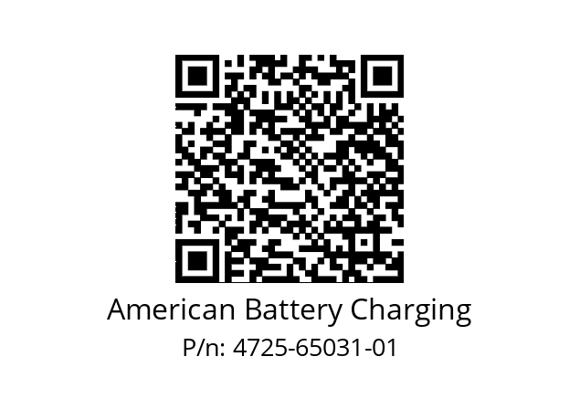   American Battery Charging 4725-65031-01