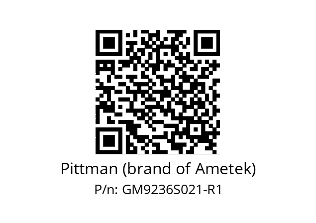   Pittman (brand of Ametek) GM9236S021-R1