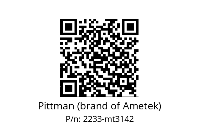   Pittman (brand of Ametek) 2233-mt3142