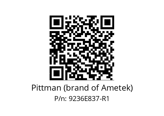   Pittman (brand of Ametek) 9236E837-R1