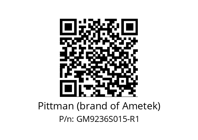   Pittman (brand of Ametek) GM9236S015-R1