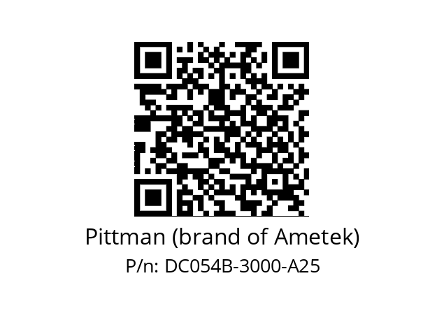   Pittman (brand of Ametek) DC054B-3000-A25