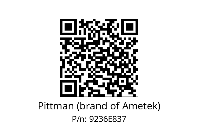   Pittman (brand of Ametek) 9236E837