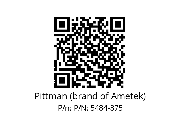   Pittman (brand of Ametek) P/N: 5484-875