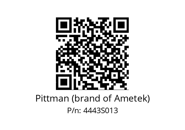   Pittman (brand of Ametek) 4443S013