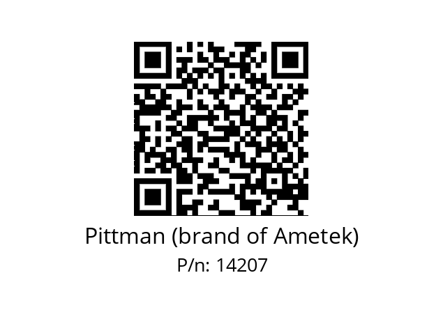   Pittman (brand of Ametek) 14207