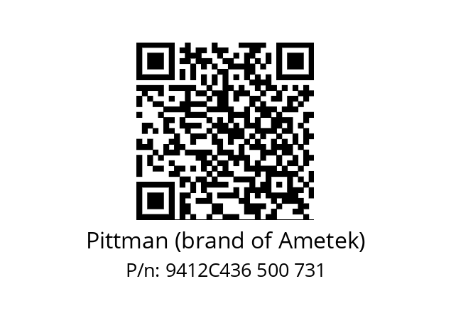   Pittman (brand of Ametek) 9412C436 500 731