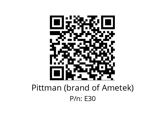   Pittman (brand of Ametek) E30