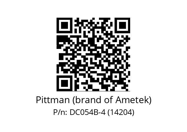   Pittman (brand of Ametek) DC054B-4 (14204)