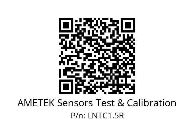   AMETEK Sensors Test & Calibration LNTC1.5R