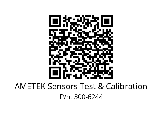   AMETEK Sensors Test & Calibration 300-6244