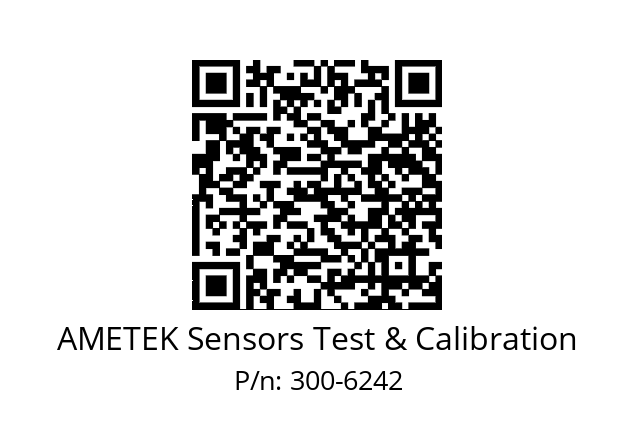   AMETEK Sensors Test & Calibration 300-6242