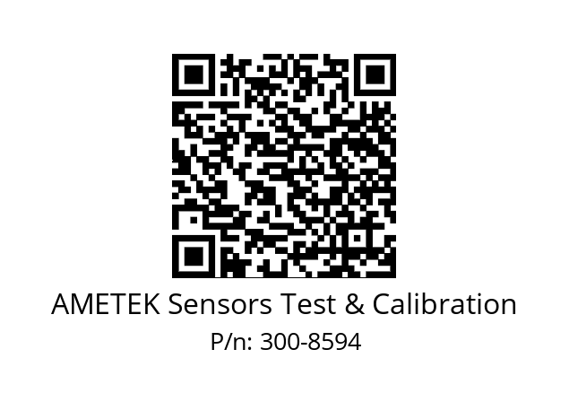   AMETEK Sensors Test & Calibration 300-8594