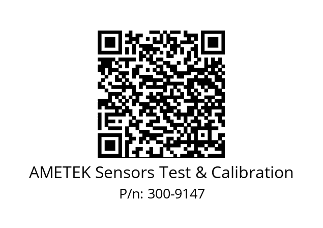   AMETEK Sensors Test & Calibration 300-9147